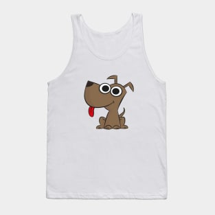 cute brown puppy skoupi Tank Top